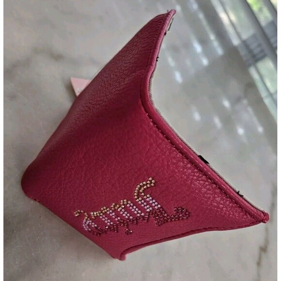 New Juicy Couture Pink Go Couture Yourself Wallet Chain Wristlet Trifold NWT - Picture 9 of 9